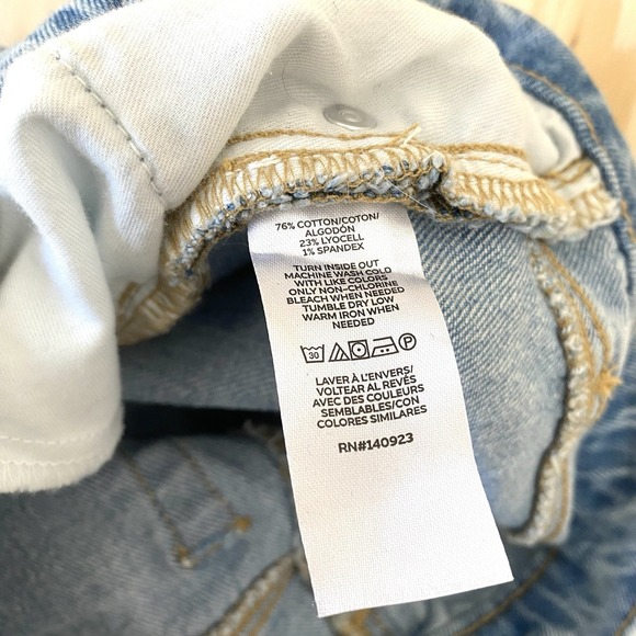 Loft Women's The Relaxed Straight Jeans High Rise Size 25/0 Light Wash - Picture 11 of 11